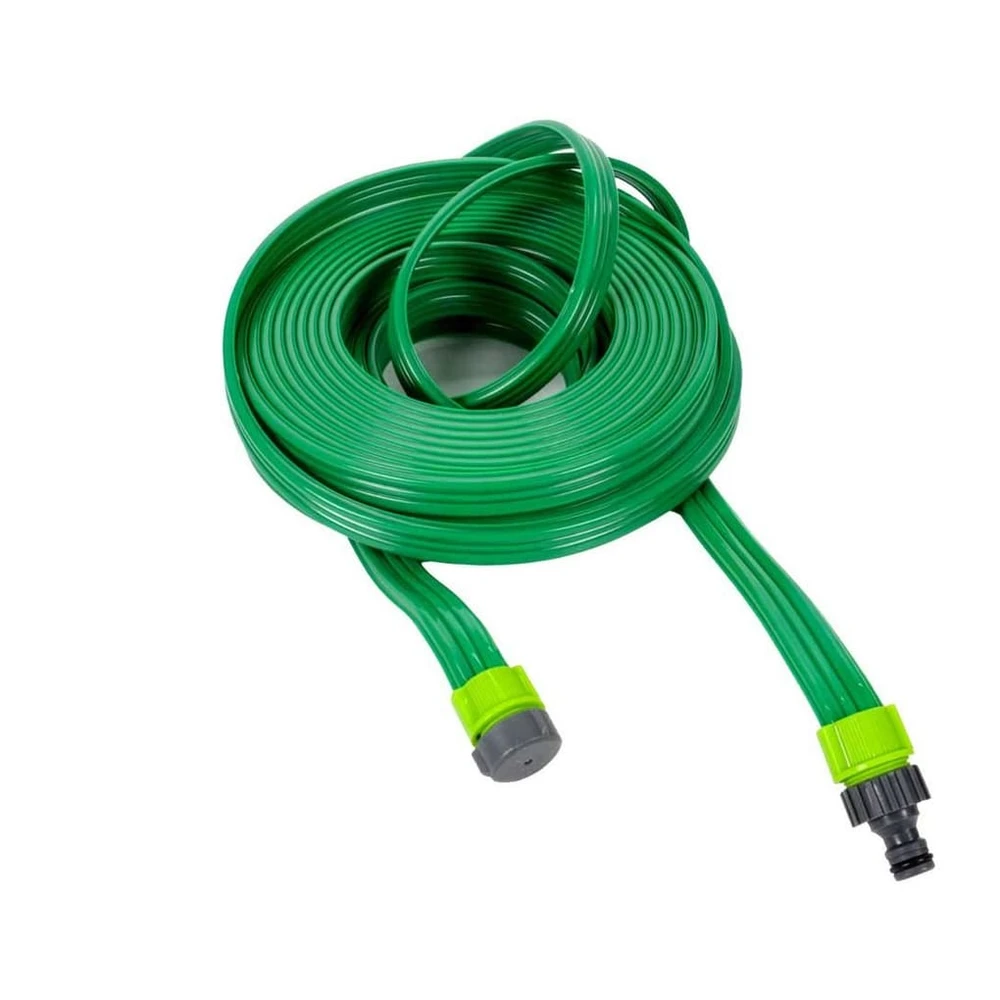 Kinzo Gartenschlauch Flacher Sprinklerschlauch, 15m, 3-Kanalsystem, UV-beständig
