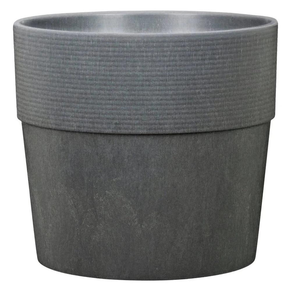 Scheurich Blumentopf CARBON 40/266 GROOVE+, Ø39xH35 cm, frostfest, UV-beständig