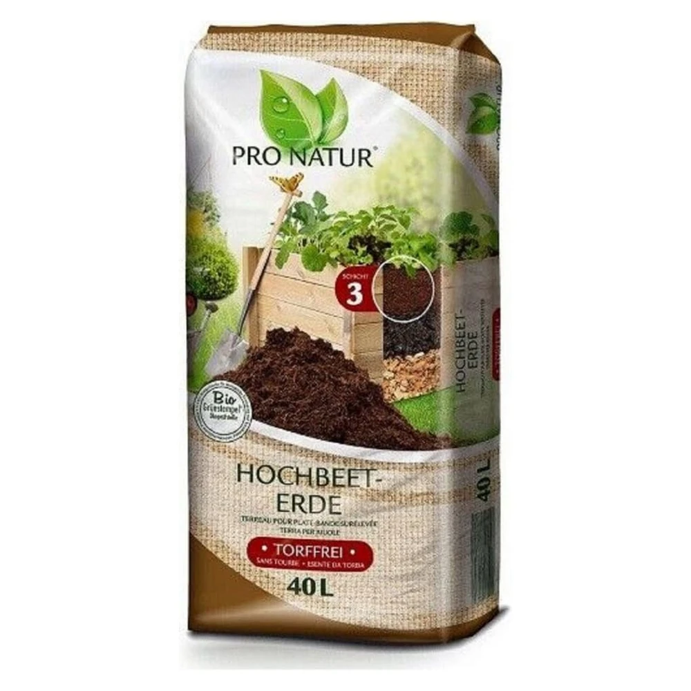 Pro Natur Hochbeeterde, 40L, Bio, Regionale Rohstoffe