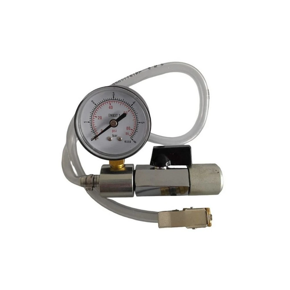 Ulith Anschlussadapter für Gefäßfüller, mit Manometer und Absperrvorrichtung